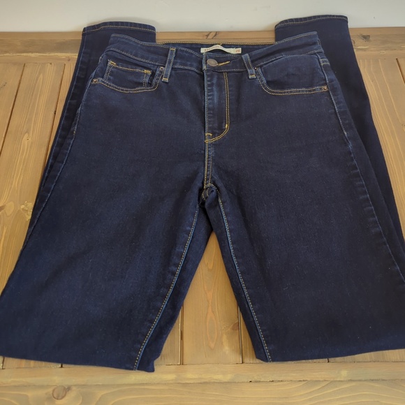 Levi’s 721 High Rise Dark Wash Skinny Jeans SZ 26 - Picture 3 of 14